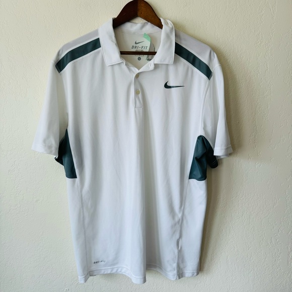 Nike Other - NIKE | white polo shirt with gray detail